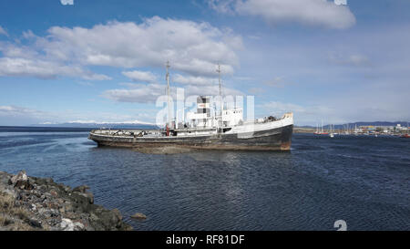 Einen malerischen Blick auf Ushuaia, Argentinien, Patagonien Stockfoto