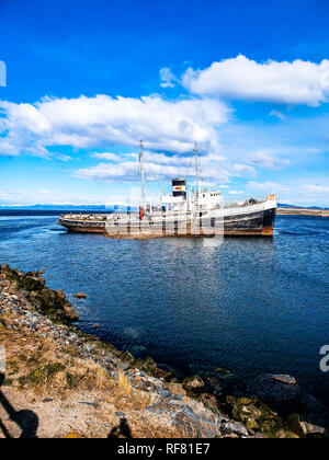 Einen malerischen Blick auf Ushuaia, Argentinien, Patagonien Stockfoto