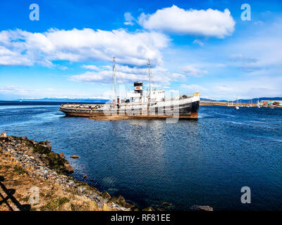 Einen malerischen Blick auf Ushuaia, Argentinien, Patagonien Stockfoto