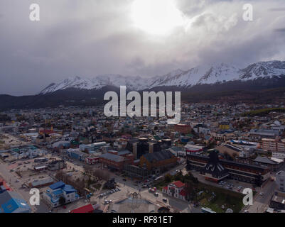 Einen malerischen Blick auf Ushuaia, Argentinien, Patagonien Stockfoto