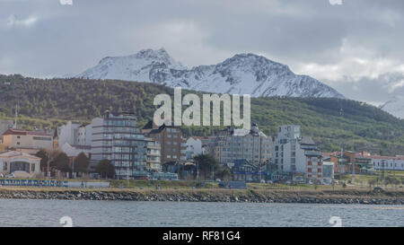 Einen malerischen Blick auf Ushuaia, Argentinien, Patagonien Stockfoto