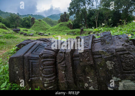 Hindu Tempel Ruinen, wie mein Sohn bekannt, in der Nähe von Hoi An, Vietnam. Stockfoto