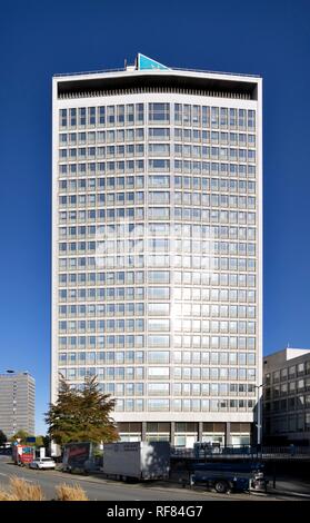 RWE-Turm, Verwaltung der Rheinisch-Westfälischen Elektrizitätswerke, RWE, Essen, Ruhrgebiet, Nordrhein-Westfalen, Deutschland Stockfoto