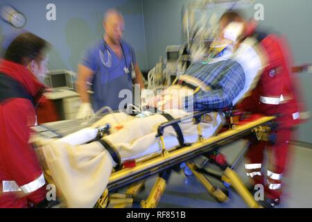 Unfallversicherung, Notaufnahme eines Krankenhauses, Deutschland Stockfoto