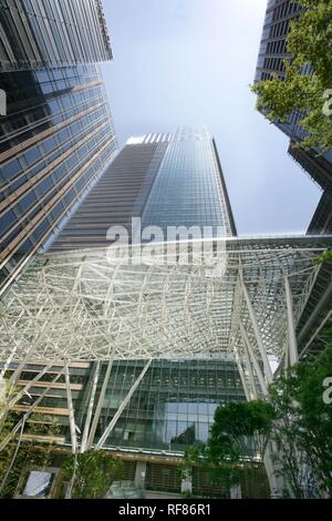 Ritz Carlton Hotel, Tokyo Midtown mit der Tokyo Midtown Tower Komplex von den Architekten Tadao Ando und Jun Aoki Stockfoto