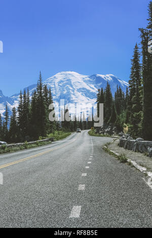 Sauber Autobahn Straße in Amerika. Stockfoto