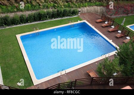 Leere Schwimmbecken Stockfoto