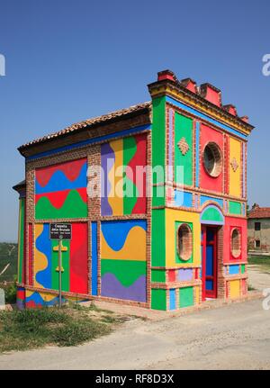 Cappella della S.S. Madonna delle Grazie, Cappella delle Brunata, Langhe, Piemont, Italien, Europa Stockfoto