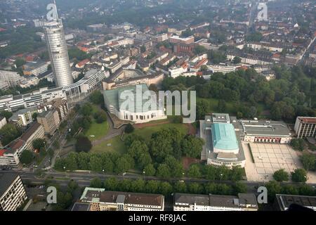 Philharmonie Essen Aalto Theater, Oper und mit Hauptsitz von RWE und Evonik in Essen, Nordrhein-Westfalen Stockfoto