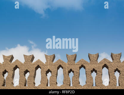 Architektonische Details aus der Moschee von Ahmad Ibn Tulun Balkone in Form von menschlichen Bräute Stockfoto