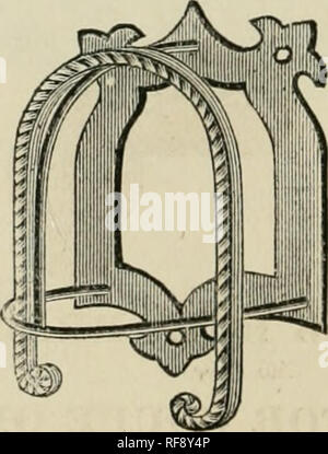 . Katalog der verbesserte und patentierte stabil und das Inventar, Messing, brüniert und vernickelt; Geflügel-yard Geräte, Hundehütten, Tür und Fenster wachen, &Amp;, & Amp; c. Samuel S. verbogen (Firma: New York, N.Y.); Pferde; Stabile Vorrichtungen; Hühner; Gusseisen; Hundehütten. Nr. 54, Sattel Halterung. Nr. 54, Rein Halterung.. Nr. 54, Reit Halterung. Je 1 Nr. 54 umfasst die Beförderung für einzelne Kabelbaum, ein ""54"""" Doppel-Kabelbaum. Nr. 55 der Halterung von 54 Sattel für Satz von Coupé Kabelbaum. Aus Messing, hochglanzpoliert. Bitte beachten Sie, dass diese Bilder sind Stockfoto