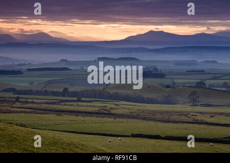 Ein Blick auf das Eden Valley im Norden Lakeland Fells, Cumbria Stockfoto