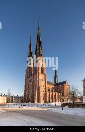 Die Kathedrale. Uppsala, Schweden, Skandinavien. Stockfoto