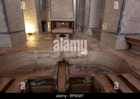 Küche, Kloster Alcobaça Alcobaça, Portugal Stockfoto