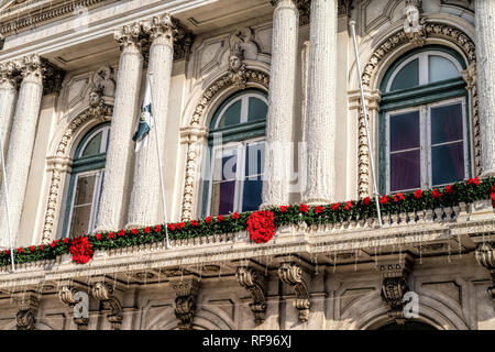 Neoklassische Lissabon City Hall (Vila Praia do Concelho de Lisboa) ist das Gebäude, auf dem Platz der Gemeinde befindet sich Stockfoto