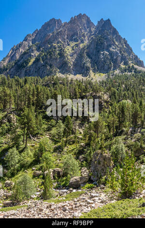 Die verzauberte Berggipfel Stockfoto