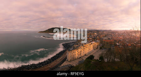 Herrliche Aussicht von Donostia-San Sebastian, Baskenland. Stockfoto