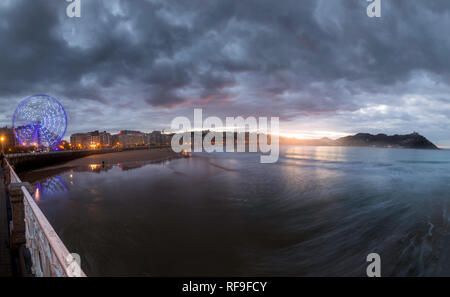 Herrliche Aussicht von Donostia-San Sebastian, Baskenland. Stockfoto