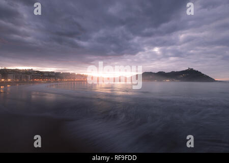 Herrliche Aussicht von Donostia-San Sebastian, Baskenland. Stockfoto