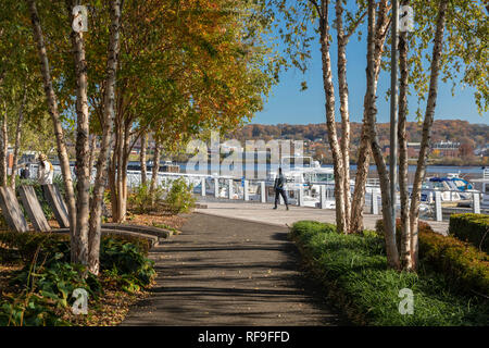 Washington, DC - Das Anacostia Riverwalk Trail. Stockfoto