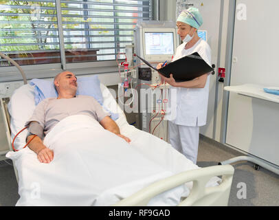 Private Hospital "Clinique Saint Exupery de Toulouse", Klinik in der Behandlung von Nierenerkrankungen spezialisiert, Nierenerkrankungen. Dialyse, hemodialy Stockfoto