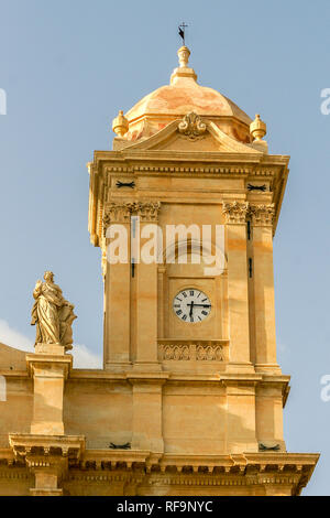 Detail der Kathedrale San Nicola di Mira in Noto - Sizilien - Italien Stockfoto