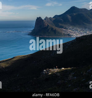 Table Mountain National Park bietet viele schöne Wanderungen in einem städtischen Park in Kapstadt, Western Cape, Südafrika. Stockfoto