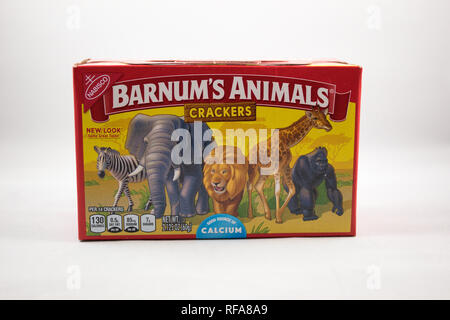 Produkt Foto von barnum's Animal Cracker box Stockfoto