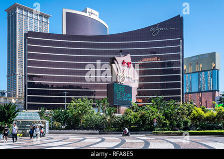 Das Wynn Hotel und Casino in Macau, Asien. Stockfoto