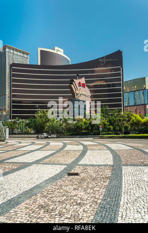 Das Wynn Hotel und Casino in Macau, Asien. Stockfoto