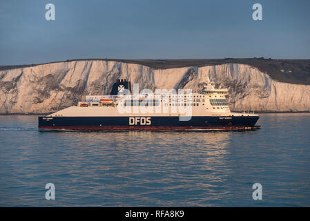 Überfahrt mit der Fähre, Dover-Calais, Stockfoto