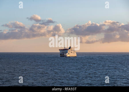 Überfahrt mit der Fähre, Dover-Calais, Stockfoto