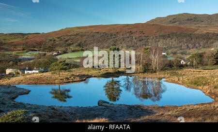 Kelly Halle Tarn, Cumbria Stockfoto