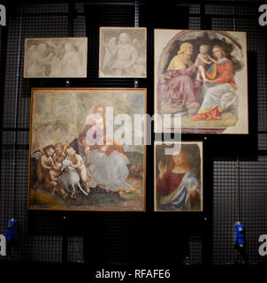 Im Museo della Scienza. Bild Leonardo Parade, Bav zum 500. Geburtstag von Leonardo da Vinci. Milano, Januar 23th, 2019 Stockfoto