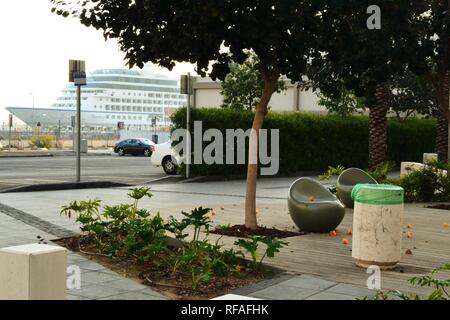 Hafen von Haifa, Port Campus der Universität Haifa, Haifa City, Downtown, Israel Stockfoto
