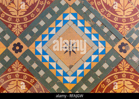 Die nahtlose Vektor orientalischen ornamentale Muster. Geschnürt dekorativen Hintergrund mit floralen und geometrischen Ornaments. Wiederholen Gewändern gekleidet Mandala Fliesen. Stockfoto