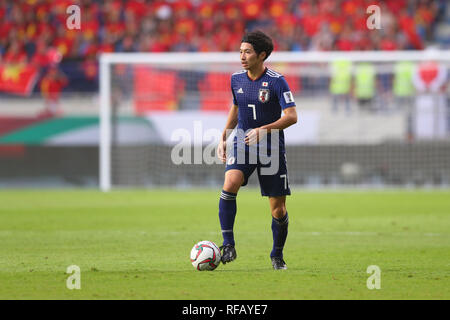 Dubai, VAE. 24 Jan, 2019. Gaku Shibasaki (JPN) Fußball: AFC Asian Cup VAE 2019 Match zwischen Vietnam 0-1 Japan im Al Maktoum Stadion in Dubai, VAE. Quelle: LBA/Alamy leben Nachrichten Stockfoto