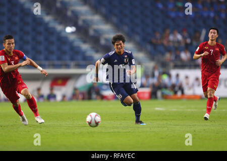 Dubai, VAE. 24 Jan, 2019. Koya Kitagawa (JPN) Fußball: AFC Asian Cup VAE 2019 Match zwischen Vietnam 0-1 Japan im Al Maktoum Stadion in Dubai, VAE. Quelle: LBA/Alamy leben Nachrichten Stockfoto