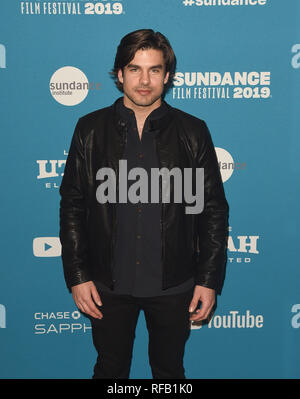 Park City, Utah, USA. 24. Januar, 2019. Alex Esola besucht die 'Nach der Hochzeit' Premiere während der 2019 Sundance Film Festival in Eccles Center Theater am Januar 25, 2019 in Park City, Utah. Foto: imageSPACE/MediaPunch Credit: MediaPunch Inc/Alamy leben Nachrichten Stockfoto