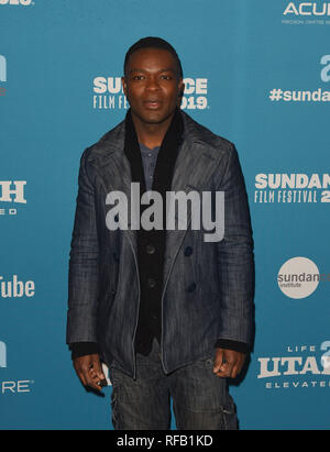 Park City, Utah, USA. 24. Januar, 2019. David Oyelowo besucht die 'Nach der Hochzeit' Premiere während der 2019 Sundance Film Festival in Eccles Center Theater am Januar 25, 2019 in Park City, Utah. Foto: imageSPACE/MediaPunch Credit: MediaPunch Inc/Alamy leben Nachrichten Stockfoto