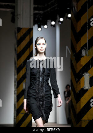 Foto Carlo Lannutti/LaPresse 25-01 - 2019 Roma, Italia Moda. Altaroma Maggio 2005 2019. Sfilate Pratibus Bezirk viale Angelico, 52 Nella Foto: Morfosis Stockfoto