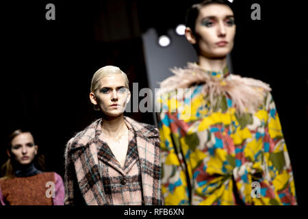 Foto Carlo Lannutti/LaPresse 25-01 - 2019 Roma, Italia Moda. Altaroma Maggio 2005 2019. Sfilate Pratibus Bezirk viale Angelico, 52 Nella Foto: Morfosis Stockfoto