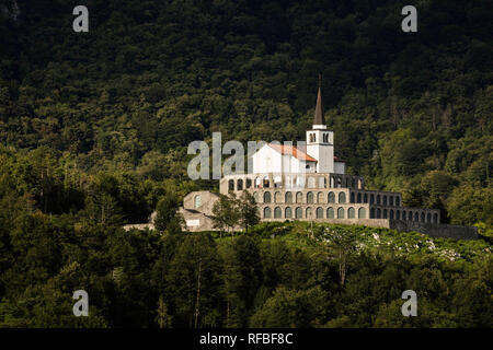 St. Anton Kirche, Kobarid, Slowenien Stockfoto