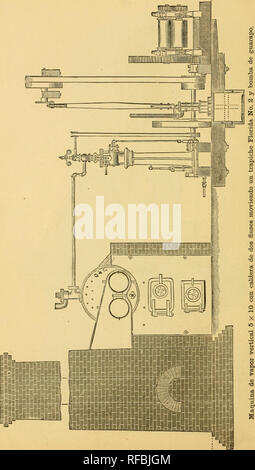 . Catalogo descriptivo y illustrado de la Maquinaria, con privilegio para Haciendas... . Bitte beachten Sie, dass diese Bilder sind von der gescannten Seite Bilder, die digital für die Lesbarkeit verbessert haben mögen - Färbung und Aussehen dieser Abbildungen können nicht perfekt dem Original ähneln. extrahiert. Squier, George L. [aus dem alten Katalog]. Buffalo, N. Y Stockfoto