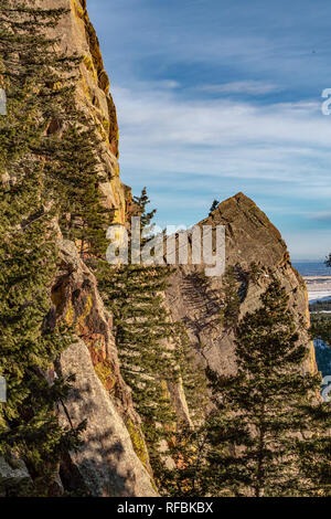 Sonnenuntergang im Eldorado Canyon State Park Stockfoto