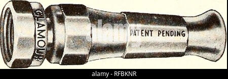 . Katalog 1945.. Samen Kataloge Kataloge; Gemüse; Blumen; Pflanzen Kataloge Kataloge; Gartengeräte und Zubehör Kataloge. Robust und verschleißfest. Absolventen von stream Spray fein; passt die Verordnung Größe Schlauch. Postpaid Preis - 75 C. Bitte beachten Sie, dass diese Bilder sind von der gescannten Seite Bilder, die digital für die Lesbarkeit verbessert haben mögen - Färbung und Aussehen dieser Abbildungen können nicht perfekt dem Original ähneln. extrahiert. Magnolia Seed Company; Henry G. Gilbert Baumschule und Saatgut Handel Katalog Kollektion. Dallas, Texas: Magnolie Seed Co. Stockfoto
