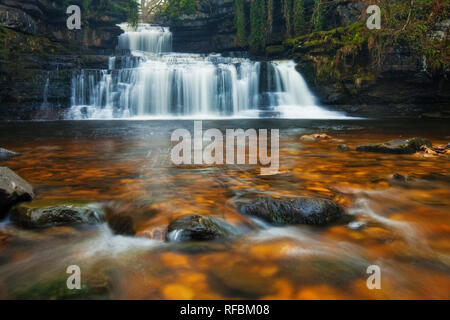 Splint Kraft Wasserfall, Wensleydale, North Yorkshire, England Stockfoto