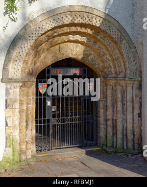 Bristol Cathedral Choir School Memorial Gate College Green, Bristol, Großbritannien Stockfoto