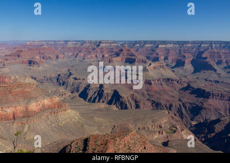 Am frühen Morgen ansehen (NW) des Grand Canyon vom Yavapai Point, South Rim, Grand Canyon National Park, Arizona, United States. Stockfoto