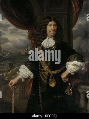 Portrait von Mattheus van De Brouckère (1620-1685). Ratsmitglied der Indies. Datierung: 1670 - 1678. Maße: h 142 cm × 111 cm, d 10,5 cm. Museum: Rijksmuseum, Amsterdam. Autor: Samuel van Hoogstraten.